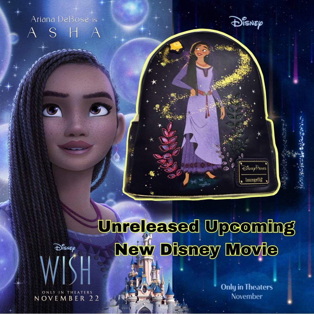 ⭐️NEW!!! FIRST PICK Disney Parks Upcoming movie “Wish” Loungefly Backpack - Picture 1 of 9